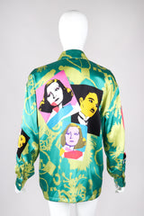 Recess Los Angeles Vintage Escada Warhol Satin Pop Art Chaplin Dietrich Shirt