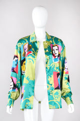 Recess Los Angeles Vintage Escada Warhol Satin Pop Art Chaplin Dietrich Shirt