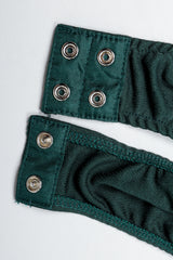 Vintage Escada Horse & Carriage Print Silk Surplice Bodysuit Snap Crotch