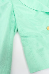 Vintage Escada Mint Moiré Jacket & Skirt Suit pocket at Recess Los Angeles