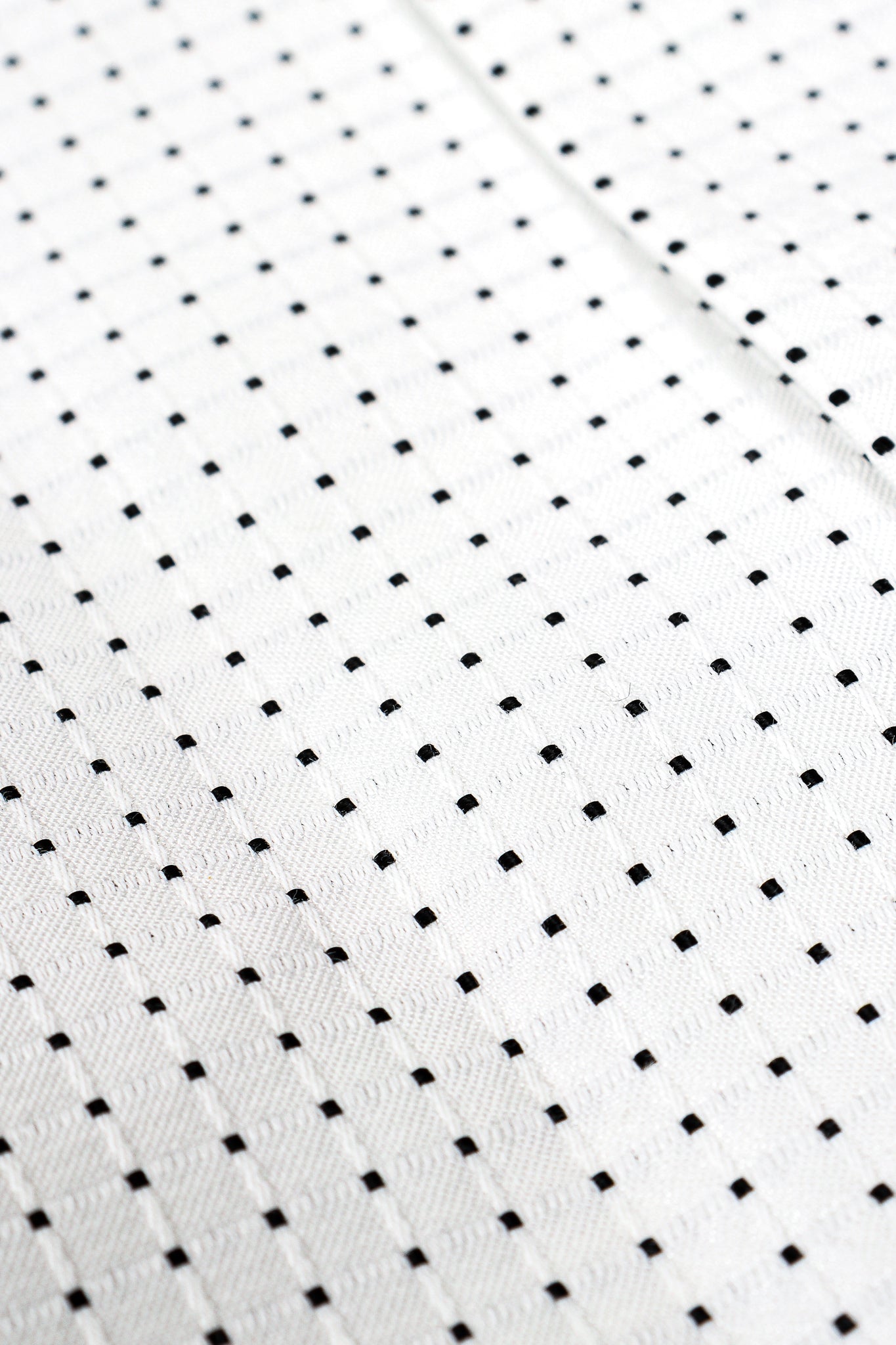Vintage Escada Dobby Dot Tassel Tie Shirt fabric detail at Recess Los Angeles