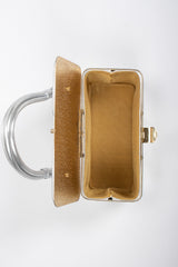 Recess Los Angeles Vintage Etra Metallic Lamé Cage Box Bag
