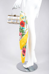 Recess Los Angeles Vintage Gucci I Continenti Magni Yellow Koala Flora Fauna Scarf