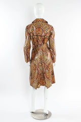 Vintage Etro Paisley Floral Trench Coat mannequin back @ Recess Los Angeles