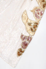 Recess Designer Consignment Vintage Fab Connection Beaded Sequined Blouson Batwing Dress Los Angele resale