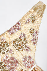 Recess Designer Consignment Vintage Fab Connection Beaded Sequined Blouson Batwing Dress Los Angele resale