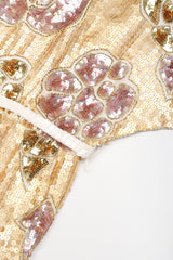 Recess Designer Consignment Vintage Fab Connection Beaded Sequined Blouson Batwing Dress Los Angele resale