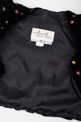 Recess Los Angeles Vintage Fabian Molina Metallic Dot Velvet Bubble Dress &  Mutton Gigot Sleeve Jacket Set