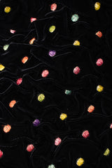 Recess Los Angeles Vintage Fabian Molina Metallic Dot Velvet Bubble Dress &  Mutton Gigot Sleeve Jacket Set