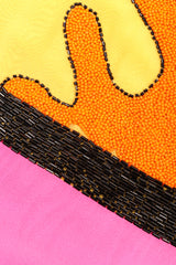 Recess Los Angeles Designer Consignment Fabrice Silhouette Colorblock Beaded School Doodle Math Shift Dress