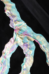 Recess Los Angeles Vintage Terry+Toni Suede Metallic Paint Pour Open Rockstar Jacket