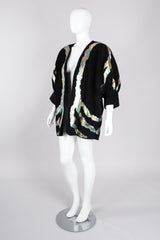 Recess Los Angeles Vintage Terry+Toni Suede Metallic Paint Pour Open Rockstar Jacket