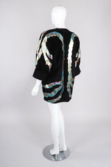 Recess Los Angeles Vintage Terry+Toni Suede Metallic Paint Pour Open Rockstar Jacket