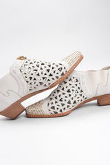 Recess Los Angeles Vintage Faire Lady Studded Leather Cut Out Booties Shooties