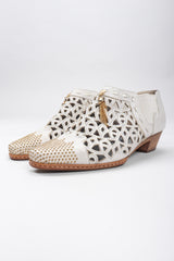 Recess Los Angeles Vintage Faire Lady Studded Leather Cut Out Booties Shooties