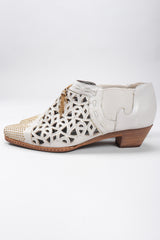 Recess Los Angeles Vintage Faire Lady Studded Leather Cut Out Booties Shooties