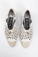 Recess Los Angeles Vintage Faire Lady Studded Leather Cut Out Booties Shooties