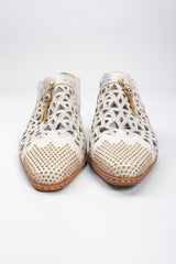 Recess Los Angeles Vintage Faire Lady Studded Leather Cut Out Booties Shooties