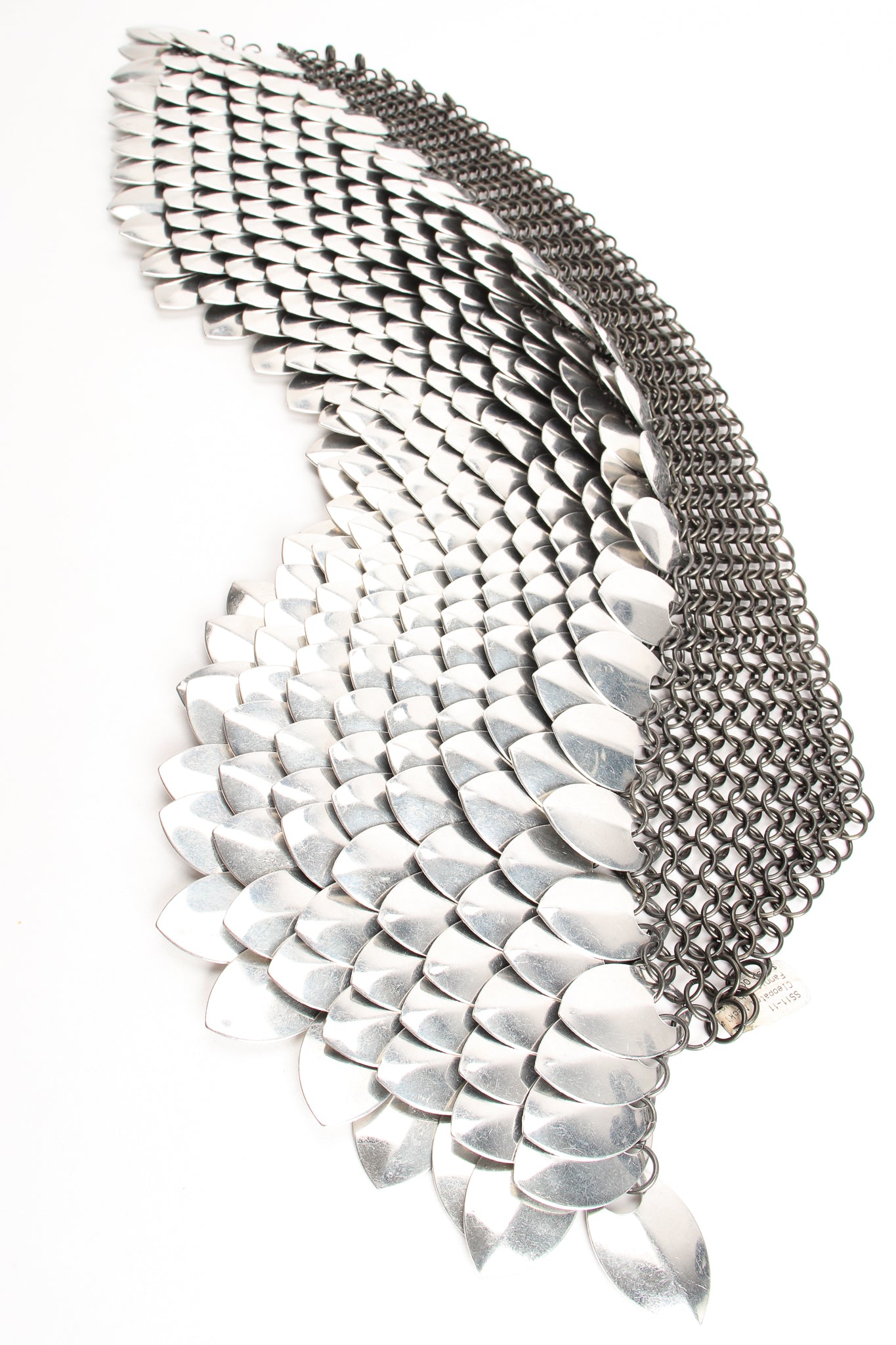 Vintage Chainmail Scale Yoke Collar Choker Necklace at Recess Los Angeles