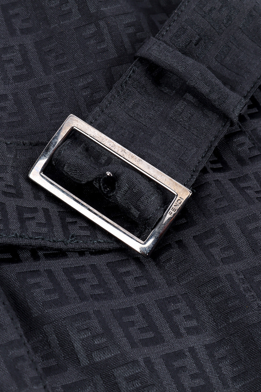 Fendi zucca monogram trench coat buckle detail @recessla