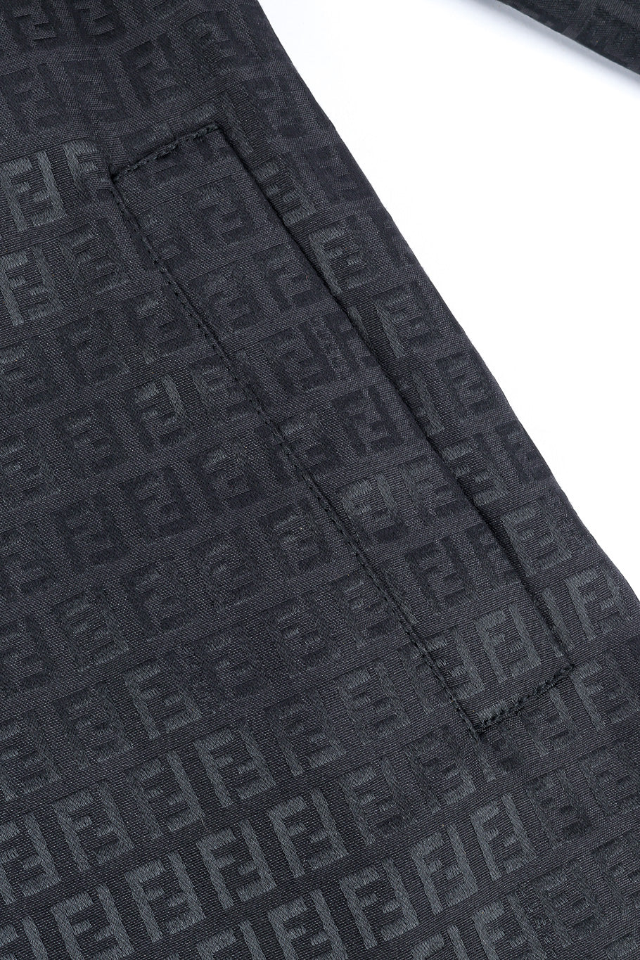 Fendi zucca monogram trench coat pocket detail @recessla