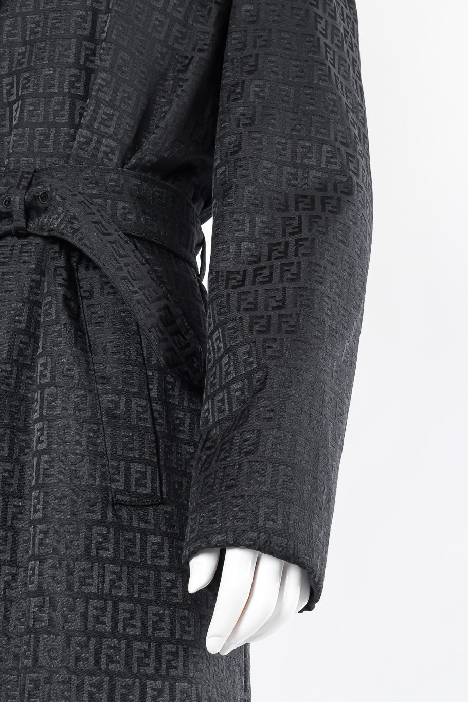 Fendi zucca monogram trench coat on mannequin @recessla
