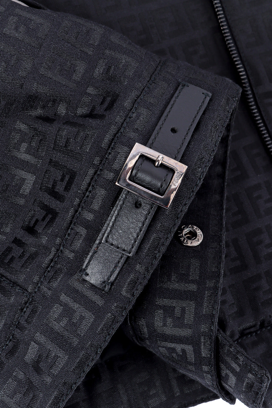 Fendi zucca monogram jacket waist belt detail @recessla