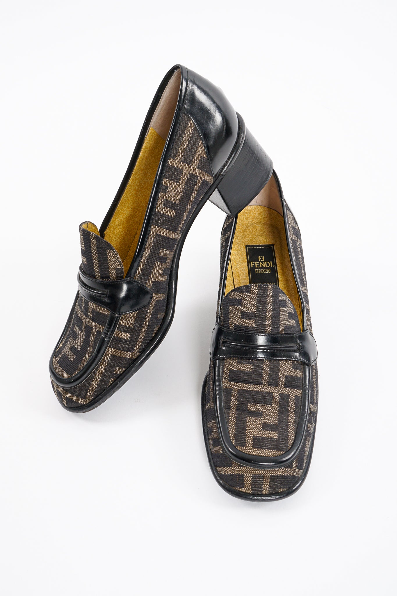 Vintage Fendi Zucca Monogram Loafers at Recess Los Angeles