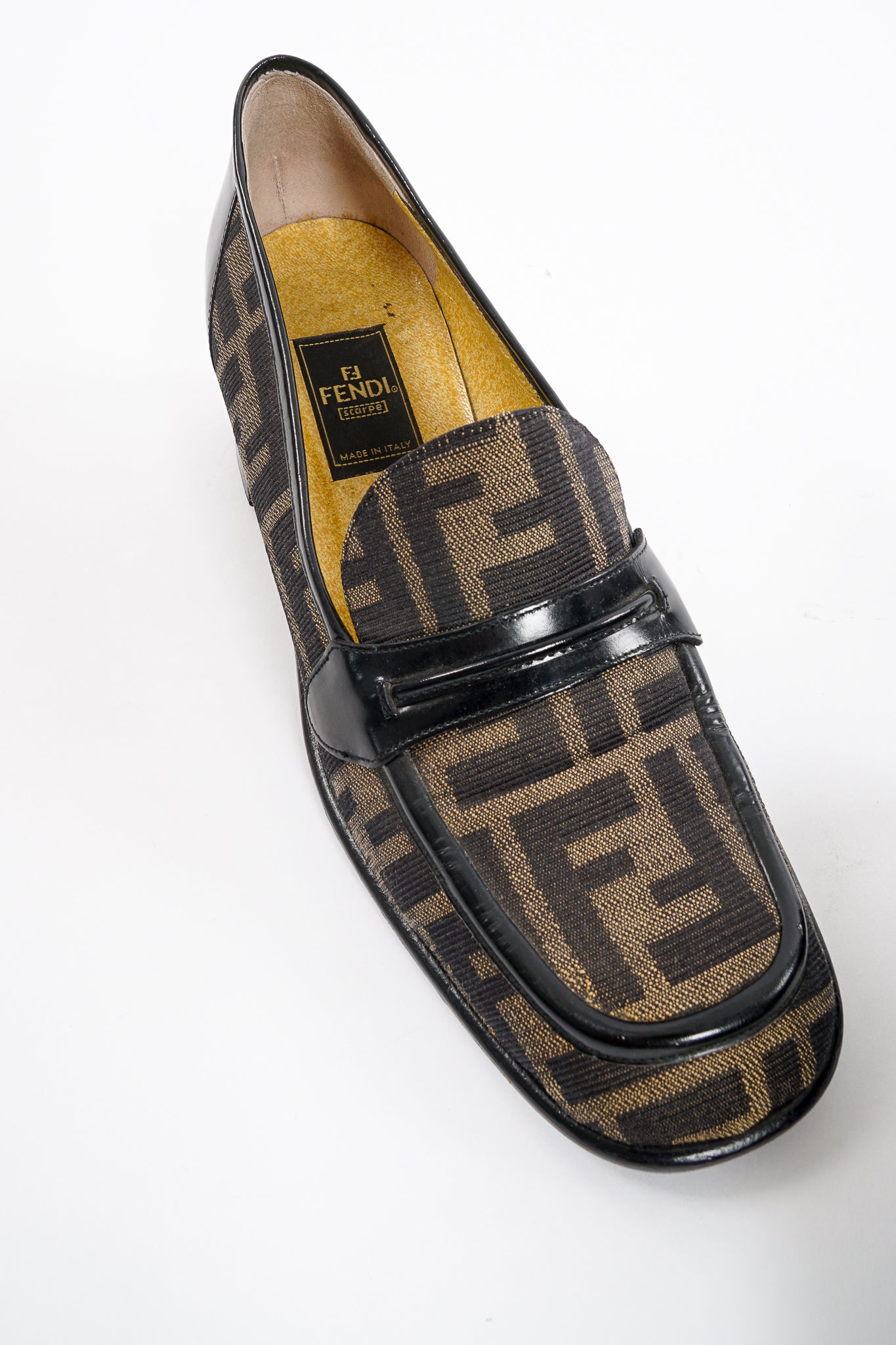 Vintage Fendi Zucca Monogram Loafers at Recess Los Angeles