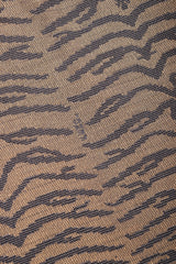 Recess Vintage Fendi Brown Tiger Twill Jean Jacket, fabric close up