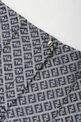 Recess Los Angeles Vintage Fendi Karl Lagerfeld Iridescent Zucca Monogram Trouser Flare Pant