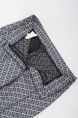 Recess Los Angeles Vintage Fendi Karl Lagerfeld Iridescent Zucca Monogram Trouser Flare Pant