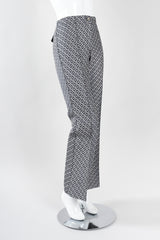 Recess Los Angeles Vintage Fendi Karl Lagerfeld Iridescent Zucca Monogram Trouser Flare Pant