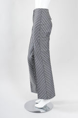 Recess Los Angeles Vintage Fendi Karl Lagerfeld Iridescent Zucca Monogram Trouser Flare Pant