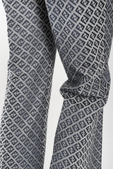 Recess Los Angeles Vintage Fendi Karl Lagerfeld Iridescent Zucca Monogram Trouser Flare Pant