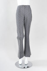 Recess Los Angeles Vintage Fendi Karl Lagerfeld Iridescent Zucca Monogram Trouser Flare Pant