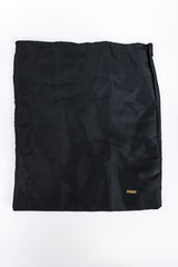 Recess Los Angeles Vintage Fendi Zucca Double F Monogram Mini Bag Brown Leather Shoulder Strap Zipper Rectangle