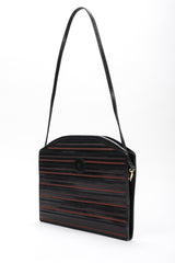 Recess Los Angeles Vintage Fendi Slim Embroidered Leather Shoulder Bag
