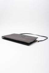 Recess Los Angeles Vintage Fendi Slim Embroidered Leather Shoulder Bag