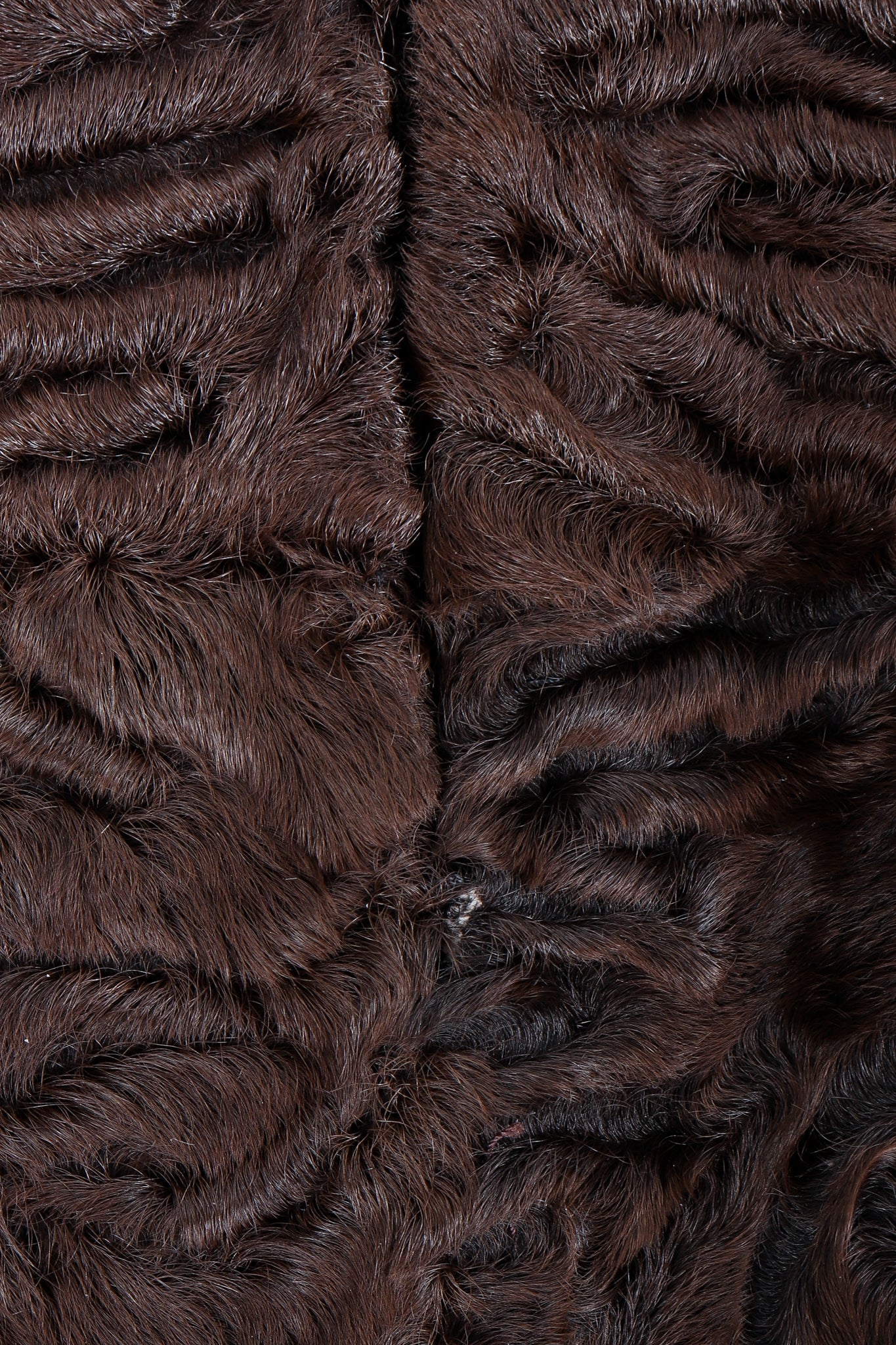 Vintage Fendi Persian Lamb Fur Pencil Skirt pulled seam at back zipper
