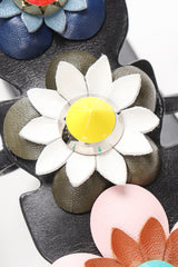 Recess Designer Consignment Vintage Fendi 2016 Flowerland Gladiator Leather Sandals Los Angeles Resale