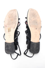 Recess Designer Consignment Vintage Fendi 2016 Flowerland Gladiator Leather Sandals Los Angeles Resale