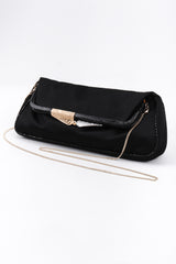 Recess Los Angeles Vintage Fendi Satin Snake Baguette Clutch Bag