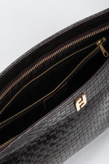 Recess Los Angeles Vintage Fendi Woven Leather Clutch