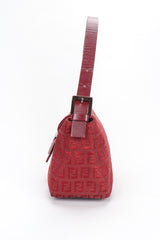 Recess Designer Consignment Vintage Fendi Zucca Zucchino Canvas Monogram Baguette Shoulder Bag Los Angeles Resale