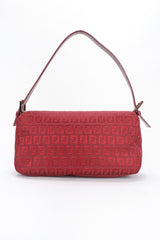 Recess Designer Consignment Vintage Fendi Zucca Zucchino Canvas Monogram Baguette Shoulder Bag Los Angeles Resale