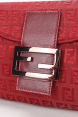 Recess Designer Consignment Vintage Fendi Zucca Zucchino Canvas Monogram Baguette Shoulder Bag Los Angeles Resale