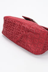 Recess Designer Consignment Vintage Fendi Zucca Zucchino Canvas Monogram Baguette Shoulder Bag Los Angeles Resale