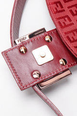 Recess Designer Consignment Vintage Fendi Zucca Zucchino Canvas Monogram Baguette Shoulder Bag Los Angeles Resale