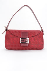 Recess Designer Consignment Vintage Fendi Zucca Zucchino Canvas Monogram Baguette Shoulder Bag Los Angeles Resale